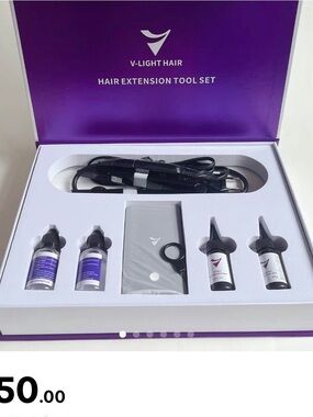 V-Light Hair Extension Tool Set — Purple